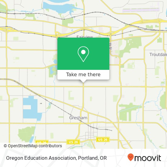 Mapa de Oregon Education Association