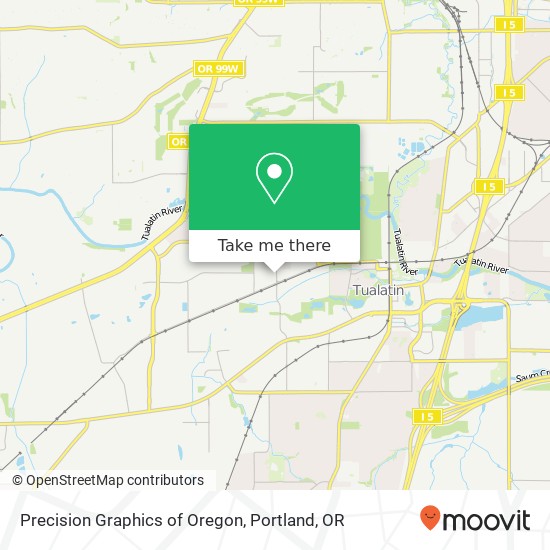 Precision Graphics of Oregon map