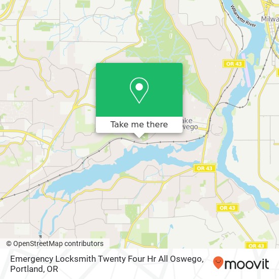 Mapa de Emergency Locksmith Twenty Four Hr All Oswego