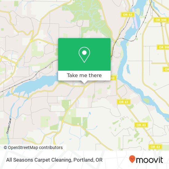 All Seasons Carpet Cleaning map