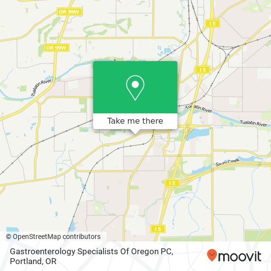 Gastroenterology Specialists Of Oregon PC map