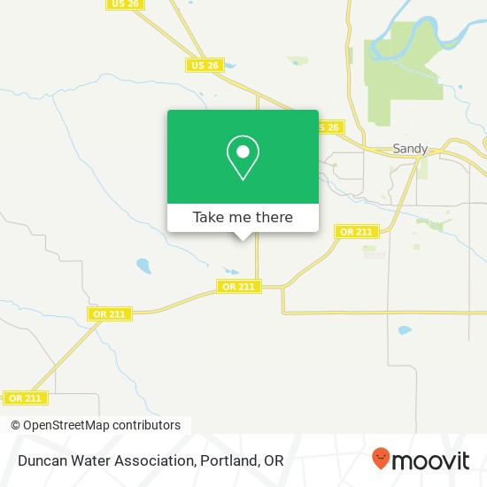 Mapa de Duncan Water Association