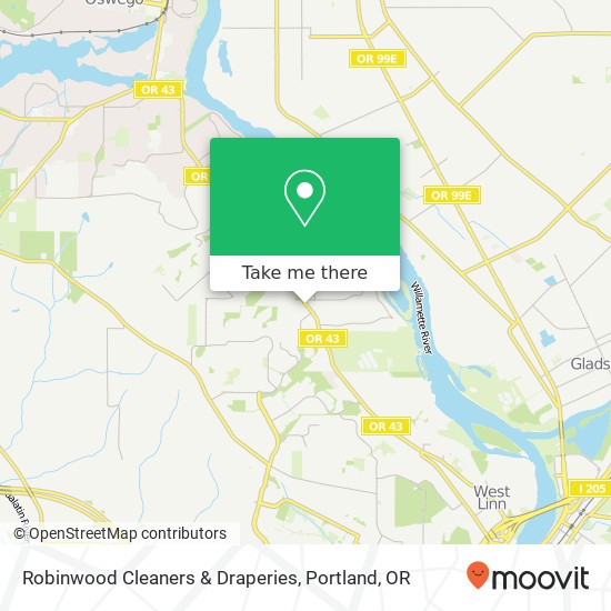 Mapa de Robinwood Cleaners & Draperies