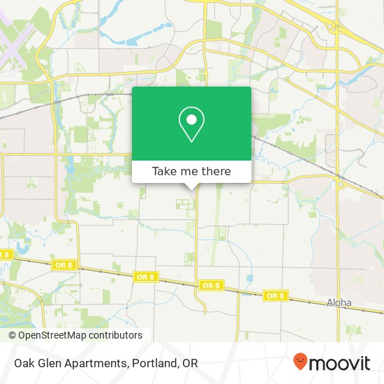 Mapa de Oak Glen Apartments