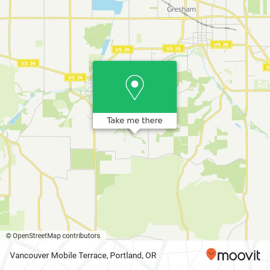 Mapa de Vancouver Mobile Terrace