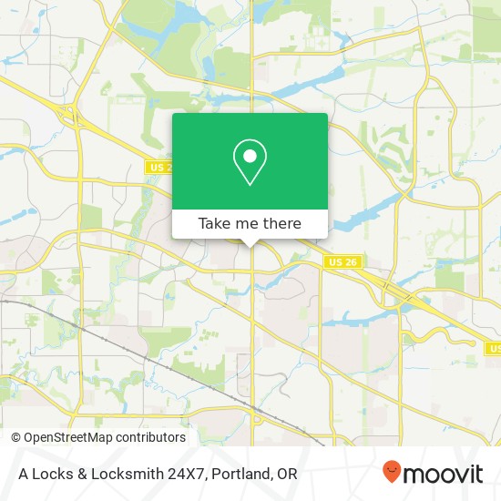 A Locks & Locksmith 24X7 map