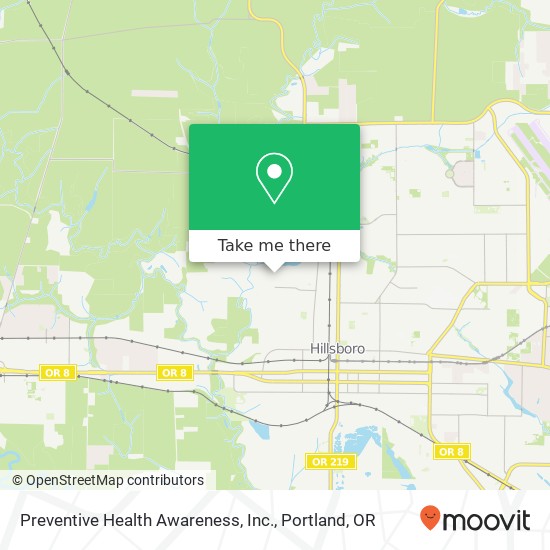 Mapa de Preventive Health Awareness, Inc.