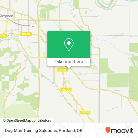 Dog Man Training Solutions map