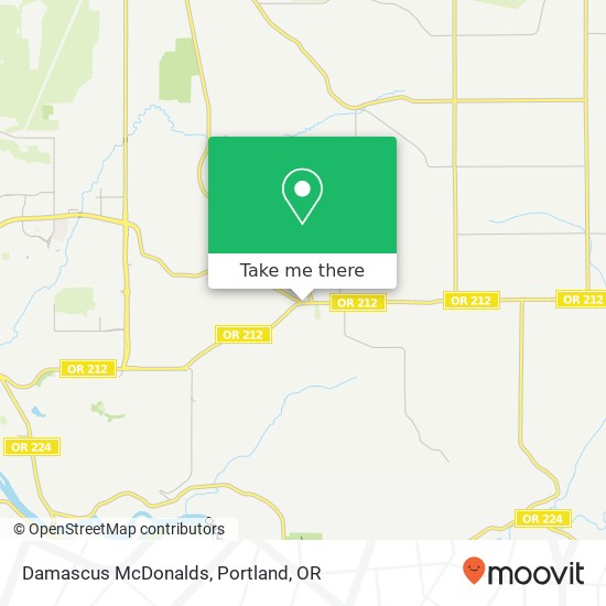 Damascus McDonalds map