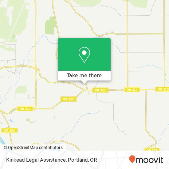 Kinkead Legal Assistance map