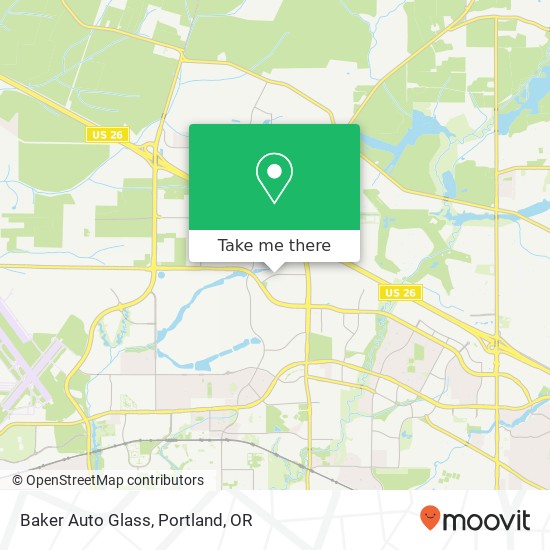 Mapa de Baker Auto Glass