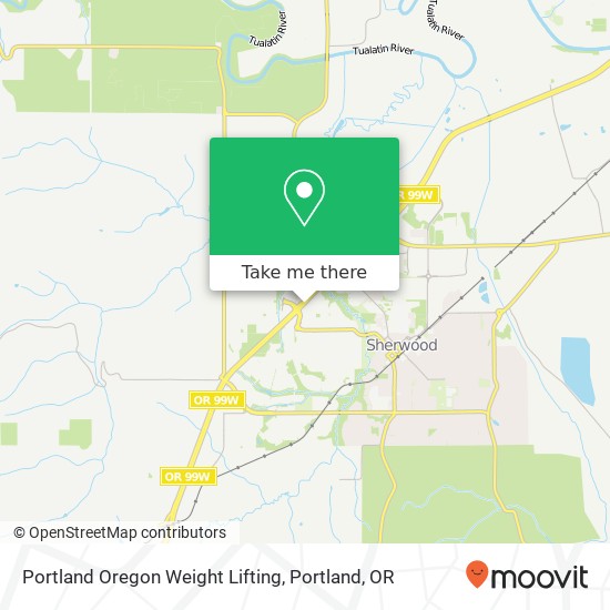 Portland Oregon Weight Lifting map