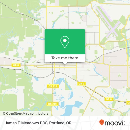 James F. Meadows DDS map