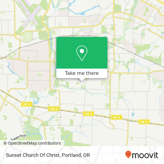 Sunset Church Of Christ map