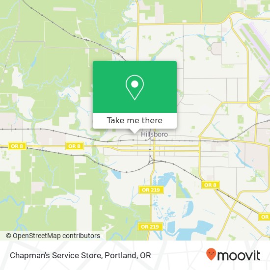 Mapa de Chapman's Service Store