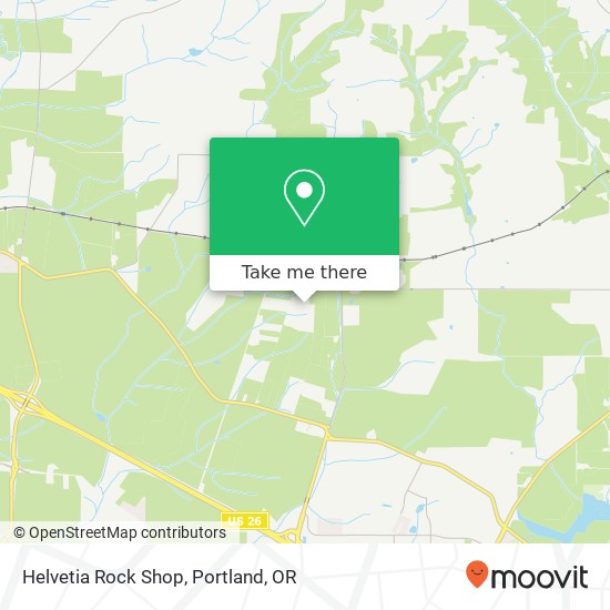 Helvetia Rock Shop map