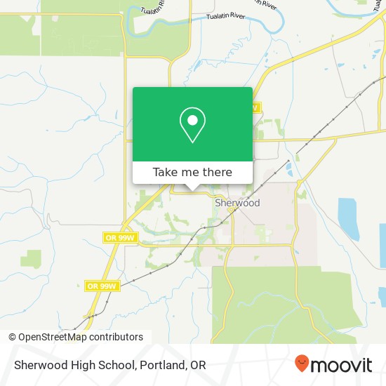 Mapa de Sherwood High School