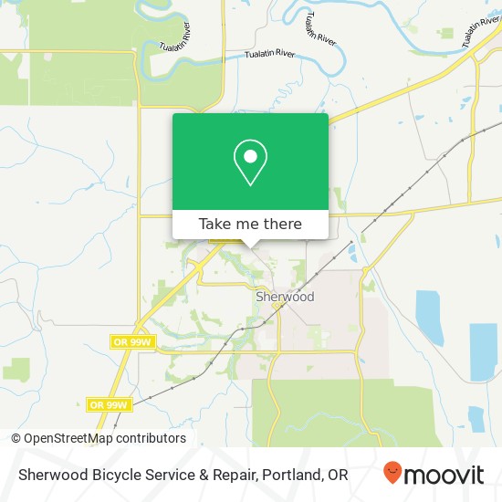 Mapa de Sherwood Bicycle Service & Repair