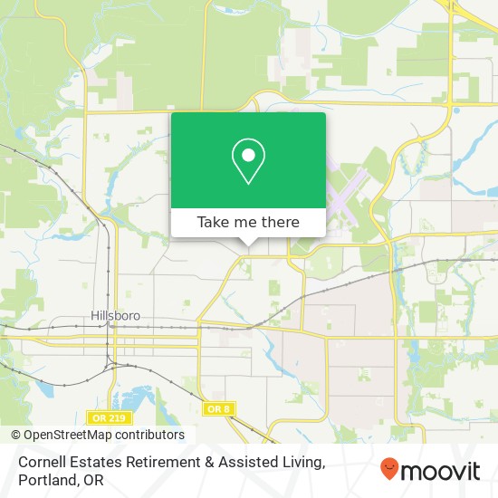 Cornell Estates Retirement & Assisted Living map