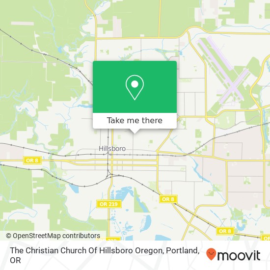 Mapa de The Christian Church Of Hillsboro Oregon
