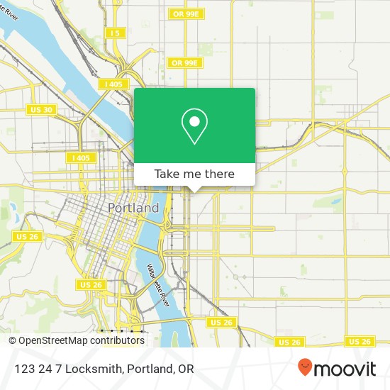 123 24 7 Locksmith map