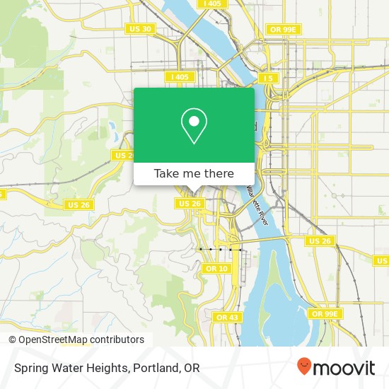 Mapa de Spring Water Heights