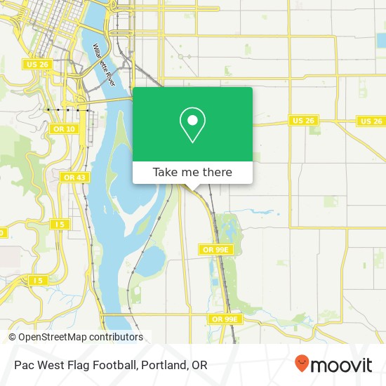 Pac West Flag Football map