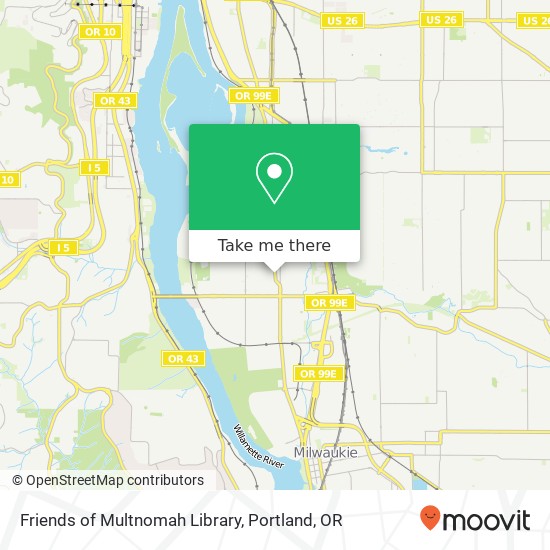 Friends of Multnomah Library map