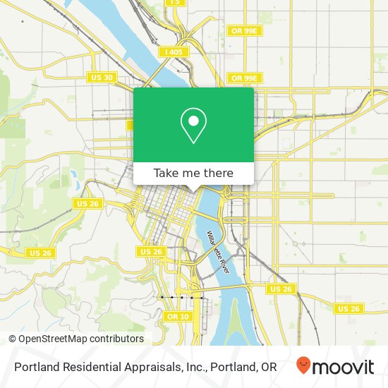 Mapa de Portland Residential Appraisals, Inc.