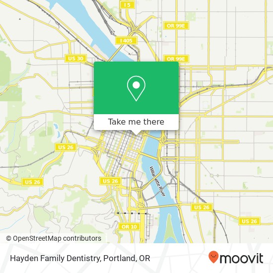 Mapa de Hayden Family Dentistry