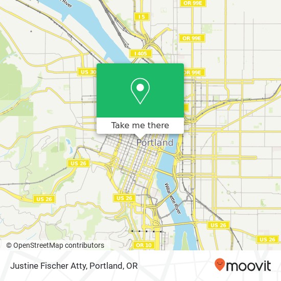 Justine Fischer Atty map