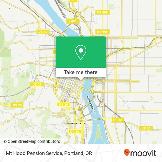 Mapa de Mt Hood Pension Service