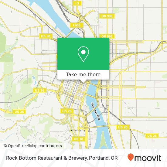 Mapa de Rock Bottom Restaurant & Brewery