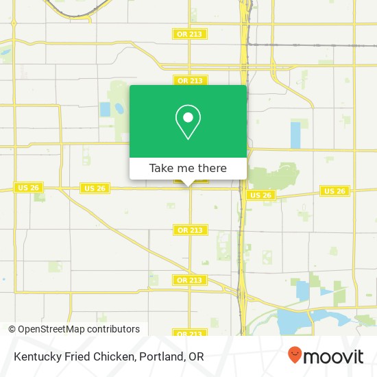 Kentucky Fried Chicken map