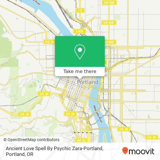 Ancient Love Spell By Psychic Zara-Portland map