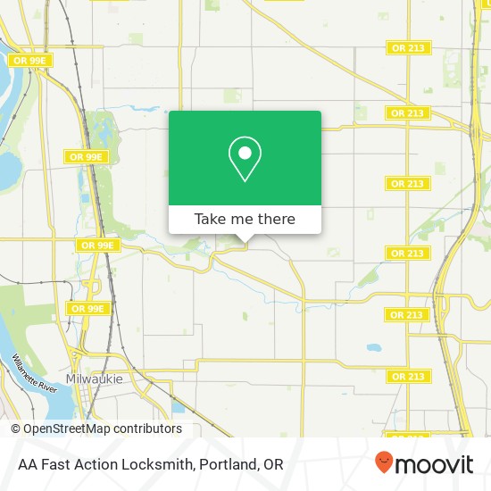 AA Fast Action Locksmith map