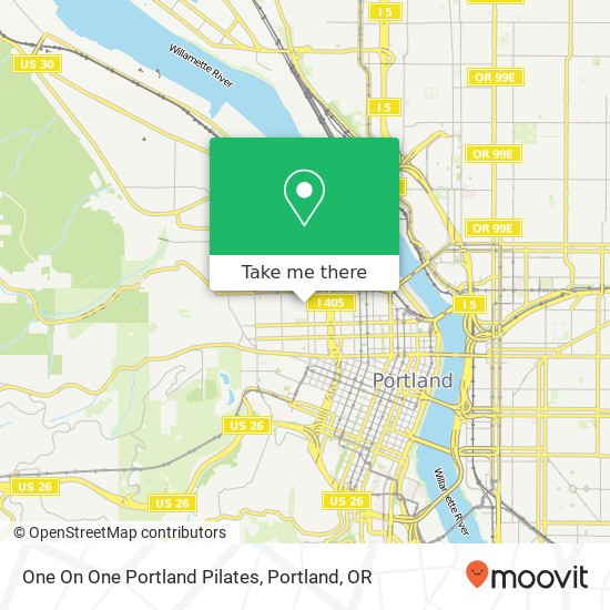 Mapa de One On One Portland Pilates