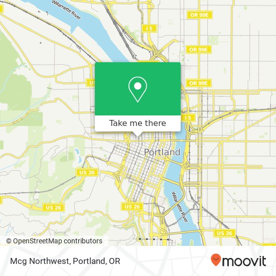 Mapa de Mcg Northwest