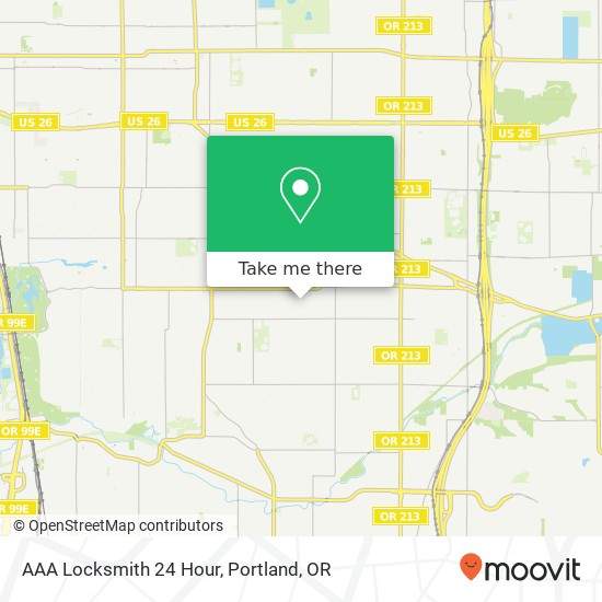 Mapa de AAA Locksmith 24 Hour