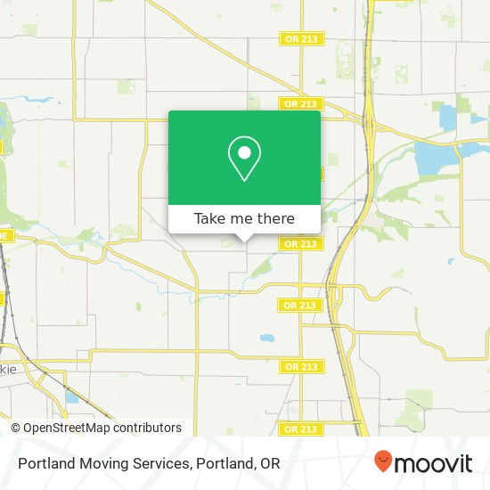 Mapa de Portland Moving Services