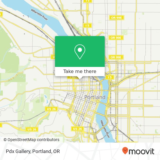 Mapa de Pdx Gallery