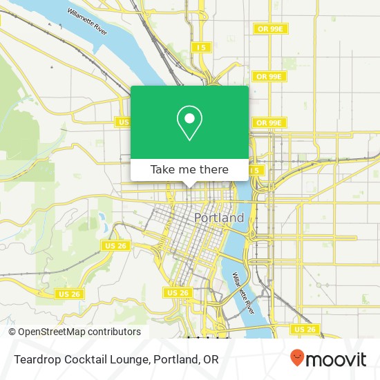 Mapa de Teardrop Cocktail Lounge