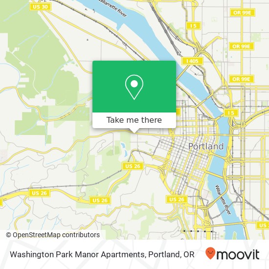 Washington Park Manor Apartments map