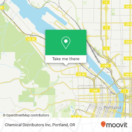 Chemical Distributors Inc map