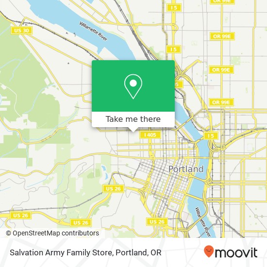 Mapa de Salvation Army Family Store