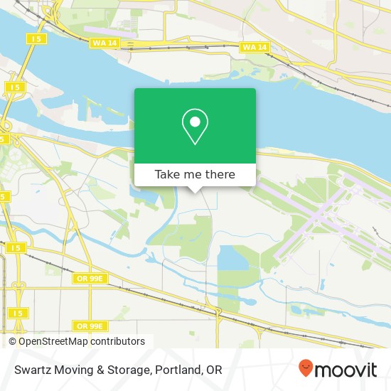 Mapa de Swartz Moving & Storage