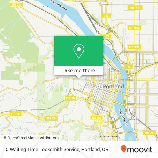 Mapa de 0 Waiting Time Locksmith Service