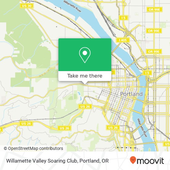 Mapa de Willamette Valley Soaring Club