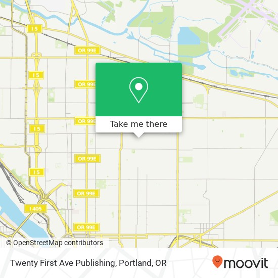 Mapa de Twenty First Ave Publishing