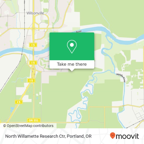 Mapa de North Willamette Research Ctr